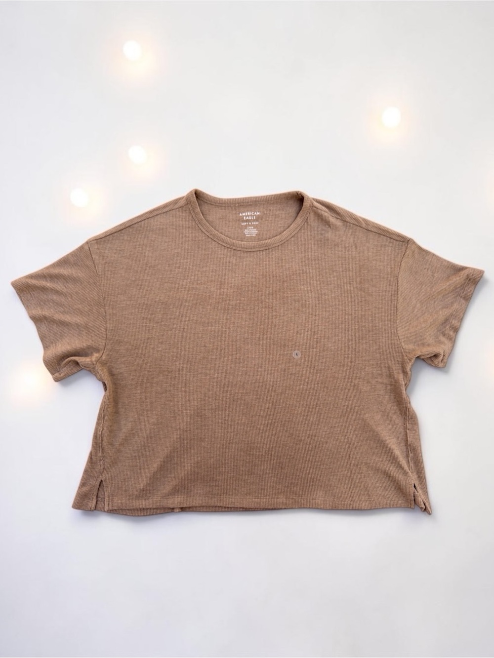 ✨AE✨ Soft & Sexy Waffle Crew Neck Tee